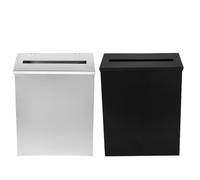 DOITOOL Lot de 2 boîtes aux lettres murales avec fente pour suggestions et dons, idéales pour organiser le courrier, voter, collecter des fonds ou recueillir des pourboires.