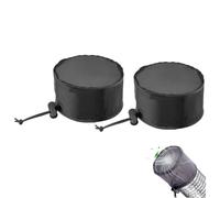 DOITOOL Lot de 2 Couvercles de Ventilation pour Tentes de Culture en Tissu Oxford Grosse Taille 20X165 CM Protection Anti-Poussière Fixation par Bande Élastique et Boucle Réglable