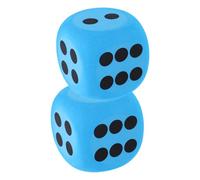 DOITOOL Lot De 2 Dés Géants en Mousse - Dés Géants Bleus Souples pour Jeux en Classe Activités De Fête Et Apprentissage - Mousse Eva Sûre avec Coins Arrondis - Parfait pour Les Enfants
