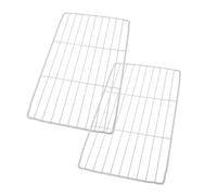 DOITOOL Lot de 2 Étagères en Fil Métallique Blanc pour Congélateur Structure en Grille, Design pour Circulation D'air, Facile à Entretenir, Usage Domestique ou Commercial