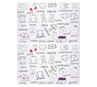 DOITOOL Lot de 2 feuilles d'autocollants pour articles de garde-robe : étiquettes de tri de vêtements amovibles - autocollants de classification de vêtements pour l'organisation des