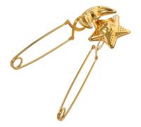 DOITOOL Lot de 2 Infuseurs à Thé en Acier Inoxydable Poignée, Filtres Dorés de Lune et Étoile, Adaptés pour Infusion de Thé en Vrac