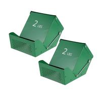 DOITOOL Lot de 2 mangeoires pour Petits Animaux avec Couvercle - Boîte de Nourriture pour Petits Animaux pouvant contenir Plusieurs Jours de Nourriture - pour Lapins, furets et Hamsters
