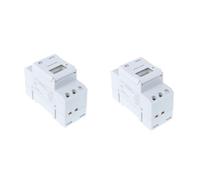DOITOOL Lot De 2 Mini-horloges Programmables Numériques 12 V Blanches pour Appareils Électroménagers Et Éclairages