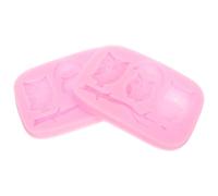 DOITOOL Lot de 2 Moules en Silicone pour Pâtisserie Forme Chouette et Branche, Antiadhésifs et Faciles à Utiliser, pour DIY et Fabrication de Fondant