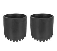 DOITOOL Lot de 2 Patins Antidérapants en Caoutchouc 80Mm pour Pieds d'Échelle Extensible, Protection Sol et Isolation Phonique, Accessoires Multifonctions pour Échelle Pliable