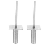 DOITOOL Lot de 2 Piquets de Fixation Stables pour Poteau de Football Base Métallique à Ressort, Équipement D'agilité pour Entraînement et Match de Football, Accessoire Terrain