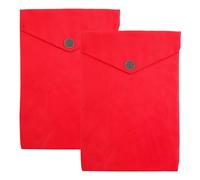 DOITOOL Lot de 2 Pochettes Rouges en Velours Doux pour Rangement de Textes Religieux, Paquet de Rangement pour Bible et Coran, Paquet à Livres Bouddhistes de Style Chinois, Étui