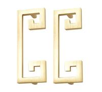 DOITOOL Lot de 2 Poignées de Porte d'Armoire Rétro en Métal Doré Style Chinois Modèle 8894-96 Barres d'Appui Robustes pour Placards et Tiroirs Décor Vintage Cuisine et Chambre