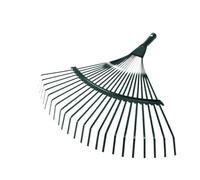DOITOOL Lot de 2 Râteaux Métalliques de Jardin à 22 Dents Manches en Bois Outils de Râteau à Feuilles pour Ramasser Herbes et Feuilles Mortes Adaptés pour Jardin Couleur Aléatoire