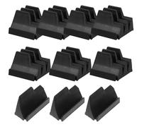 DOITOOL Lot de 2 Sets de Organiseurs Muraux pour Clés à Molette en Plastique Noir, Rangement Modulable Magnétique, Support Compact pour Atelier et Garage, Optimise L’Espace de Travail et
