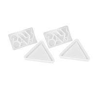 DOITOOL Lot de 2 Sets de Sets de Moules à Puzzle en Silicone Blanc pour DIY, Facile à Nettoyer et Réutilisables, pour Activités Créatives Garçon et Filles