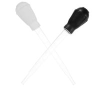 DOITOOL Lot de 2 Soucoupes Absorbantes d'eau pour Pots de Fleurs Tube D'aspiration Long, Accessoires de Jardinage Pratiques Noirs et Blancs, Évacuateur d'eau pour Entretien de Jardinières