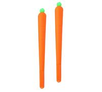 DOITOOL Lot de 2 Stylos Gel Encre à Base D'eau et Carbone Stylo à Signature Bureau Design Carotte Orange Écriture Fluide Fournitures Scolaires et Bureau Carotte