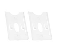DOITOOL Lot de 2 Supports à Ventouse pour Cartes de Péage et Permis de Stationnement Porte-Carte Transparent en Plastique Fixation Stable pour Pare-Brise de Voiture pour Parking et