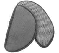 DOITOOL Lot de 2 Tapis Absorbants Demi-lune Gris pour Bac Récupérateur D'eau Distributeur Réfrigérateur, Coussins Anti-gouttes Compatibles Mini-frigo, Accessoires Pratiques pour Rangement