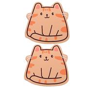 DOITOOL Lot De 2 Tapis De Souris pour Jeux Coussin De Bureau Souris D'Ordinateur Grands Tapis Noirs Roses Animaux Dessin Animé Caoutchouc Naturel