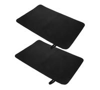 DOITOOL Lot de 2 Tapis en Feutre Épais pour Sauna et Spa, Coussins Isolants Thermiques Résistants la Chaleur, Absorbants l'eau, Noirs, pour Usage Intérieur Bureau et Maison