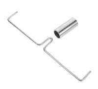 DOITOOL Lot de 2 Tiges D’agitation en Acier Inoxydable pour Machine à Popcorn Commerciale - Accessoires de Remplacement Compatibles, Solide et Efficaces pour Production Homogène