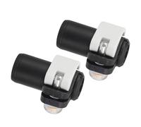 DOITOOL Lot de 2 Verrous Externes Blancs à Clapet 16 Mm pour Bâtons de Randonnée en Aluminium, Fixation Rapide, Accessoires de Remplacement pour Trekking, Alpinisme et Marche en Plein Air