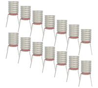 DOITOOL Lot de 20 Douilles de Lampe E10 à Vis en Cuivre Nickelé, Porte-ampoule Industriel Facile à Installer pour Bricolage Électronique Sécurisé