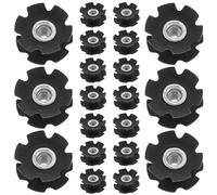 DOITOOL Lot de 20 Écrous Étoile de Direction de Vélo Universels, Écrou de Fourche Intérieur Fileté pour VTT et Vélo de Route, Accessoires Anti-desserrage pour Fourche, Pièces Détachées