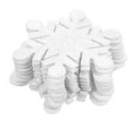 DOITOOL Lot de 20 Patchs Thermocollants Flocons de Neige, Autocollants en Tissu Diy pour Vêtements, Applications Créatives pour Décorations de Fêtes