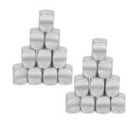 DOITOOL Lot de 20 Poignées de Meuble en Alliage D’Aluminium Bouton Rond Trou Petites Poignées Métalliques pour Tiroirs et Portes de Placard Finition Mate Dimensions 16X20 MM Cuisine