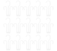 DOITOOL Lot de 20pcs Étagères à Chaussures Suspendues en Plastique, Organisateur Polyvalent pour Sandales et Chaussures en Cuir, Facile à Ranger Utiliser, pour Dortoir et Hôtel