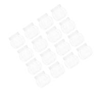 DOITOOL Lot de 24 bocaux à bonbons transparents en plastique avec couvercle - Boîtes à goûter transparentes en forme de citrouille de 150 ml pour la conservation des aliments - Présentoirs à