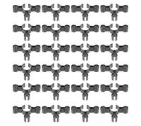 DOITOOL Lot de 24 Pinces de Sécurité en Plastique Triple pour Bouteilles de Vin Support 3 Trous pour Bougies Clips Robustes pour Fêtes et Service en Bar