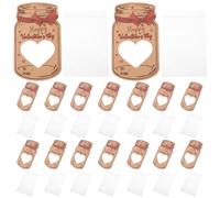 DOITOOL Lot de 24 sets de Cartes de Vœux Saint-Valentin Forme Bocal en Papier Couché Lisse Cartes D’Échange Créatives pour Fête Enfantine et Classe de Vœux à Écrire pour Échanges Festifs