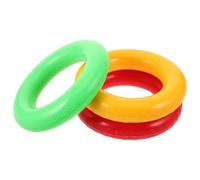 DOITOOL Lot de 3 Bâtons de Relais Légers et Antidérapants, Soft Grip Élastique, Couleurs Rouge Jaune Vert, Bâtons D'entraînement Réutilisables pour Course à Pied, Activités Sportives