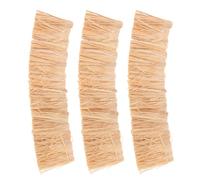 DOITOOL Lot De 3 Pièces De Chaume Artificiel pour Décoration De Toit De Maison De Poupée Matériau De Toiture À Monter Soi-Même Bottes De Paille Artificielles Matériau De Toiture