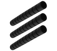 DOITOOL Lot de 3 Pièces Manchon Antidérapant, pour Barre de Traction | Mousse Souple Noire, Poignée Texturée Amovible, Usage Maison ou Voyage, pour Barres Parallèles et Gymnastique