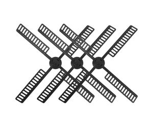 DOITOOL Lot de 3 Sets de Pales de Ventilateur D'éolienne Hollandais en Plastique 41x41 Cm pour Jardin Extérieur Décoratif Étanche Accessoires Rotatifs pour Phare Solaire Patio Terrasse