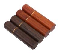 DOITOOL Lot de 4 Boîtes à Aiguilles en Bois Porte-Aiguilles pour Organiser Étui Sécurisé pour Couture et Artisanat Rangement Compact pour Aiguilles à Broder Usage Maison et Loisirs