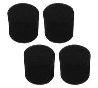 DOITOOL Lot de 4 Bouchons de Tube de Haut-Parleur en Mousse Noire pour Caisson de Basses, Diamètre 53mm Hauteur 50mm, Améliore Les Basses et Réduit Le Bruit du Vent pour Subwoofers