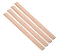 DOITOOL Lot de 4 Crayons de Charpentier Hb en Bois Naturel Outils de Marquage Solides pour Construction et Dessin Accessoires de Menuisier Pratiques pour Usage Professionnel et Chantier