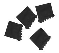 DOITOOL Lot de 4 Embouts de Pieds D’Échelle Antidérapants en Caoutchouc Résistant pour Échelle Pliable Taille 4 Protections de Rechange Solide et Stables Patins de Sécurité pour Usage