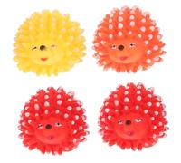 DOITOOL Lot De 4 Jouets Interactifs en Vinyle De Hérisson Vocalisants, Couleurs Aléatoires, pour Chatons Et Chiots D’intérieur, Fournitures Ludiques pour Animaux De Compagnie