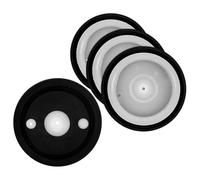 DOITOOL Lot de 4 Membranes de Remplacement pour Électrovanne Diamètre 265 MM Plastique Blanc Kit de Joints D’Étanchéité pour Robinet et Urinoir Accessoires D’Alimentation en Eau