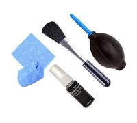 DOITOOL Lot De 4 Outils De Nettoyage Écran Ordinateur Kit Complet Brosse Électronique Liquide Nettoyant 20 ML Chiffon Microfibre Usage Clavier Pc Téléphones Noir Et Bleu