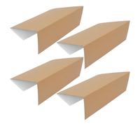DOITOOL Lot de 4 Panneaux D'affichage Pliables Blancs en Carton Ondulé à Trois Volets, Support Stable et Autonome pour Expositions Artistiques et Auditoriums
