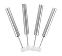 DOITOOL Lot de 4 Pistons Amortisseurs à Fermeture Douce pour Poubelle, Charnière de Support de Couvercle de Poubelle en Acier Et Plastique, Mécanisme de Remplacement pour La Maison, La Cuisine Et