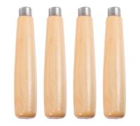 DOITOOL Lot de 4 Poignées en Bois Lime à Bois Accessoires de Remplacement Antidérapants Ergonomiques Confortables et Robustes Adaptées aux Outils et Métal Usage Polyvalent Professionnel