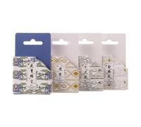 DOITOOL Lot de 4 set de Rubans Washi Décoratifs pour Scrapbooking et DIY Ruban Adhésif Masking Tape en Papier Washi Motifs Aléatoires Colorés pour Journal Intime et Album Photo
