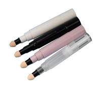 DOITOOL Lot de 4 Tubes de Maquillage Rotatifs 5 Ml Transparents, Rose, Noir et Blanc Contenants Vides pour Blush, Gloss à Lèvres Faits Maison et Fond de Teint Liquide Accessoires