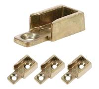 DOITOOL Lot de 4 verrous de fenêtre en métal - Gâche en alliage de zinc - Verrou de sécurité pour fenêtre à battant - Pièces de verrouillage pour fenêtres à battant