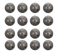 DOITOOL Lot de 45 Perles de Pyrite Naturelles Rondes 8mm Trou Central Fabrication de Bracelets et Colliers Diy, Design Polyvalent et Style Élégant